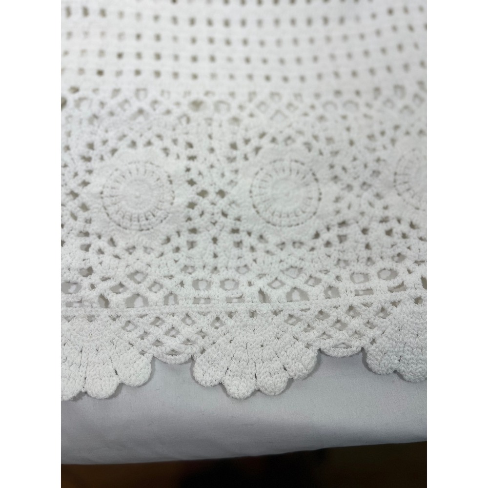 Maurices Crochet Cami Top Women XL White Adjustable Straps Scalloped Hem Boho - Picture 9 of 12